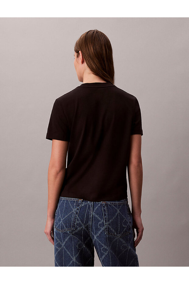 Kadın Fitted Script T-shirt - 5