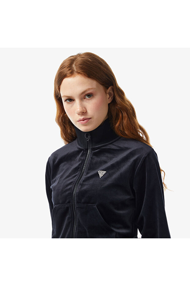 Kadın Siyah Sweatshirt - 4