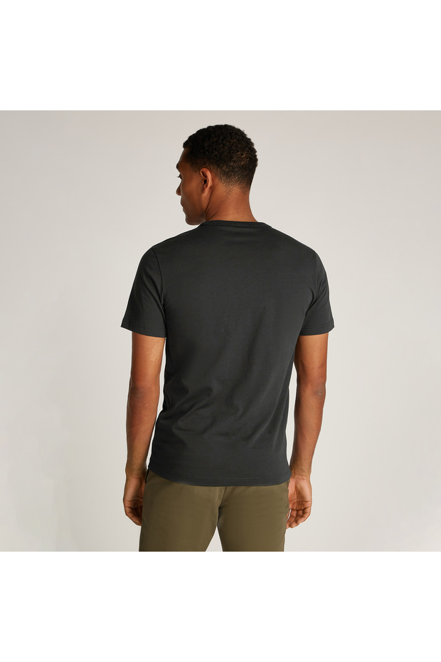 Gradient Logo Erkek Siyah T-Shirt - 3