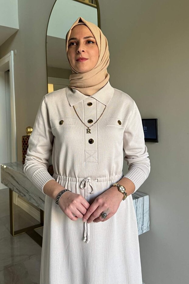 Hazan Triko Elbise Taş - 2