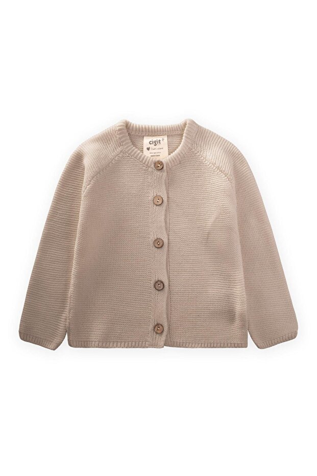 Links Knitwear Cardigan 1-8 Years Old a Beige