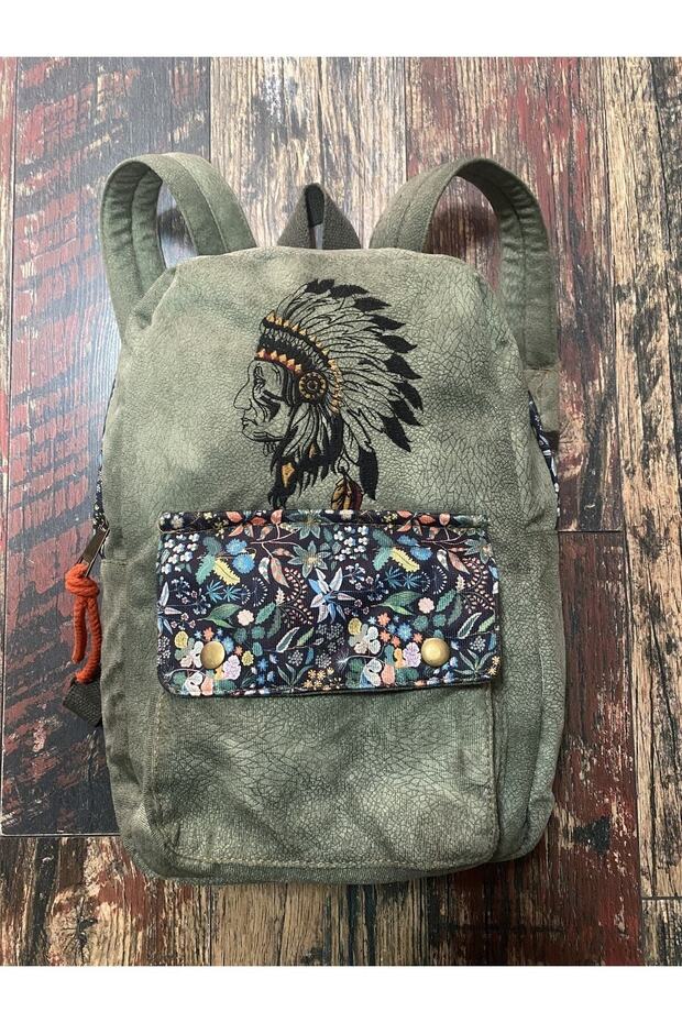 Native American Embroidery Backpack Ethnic Authentic Bohemian Daily Travel Backpack