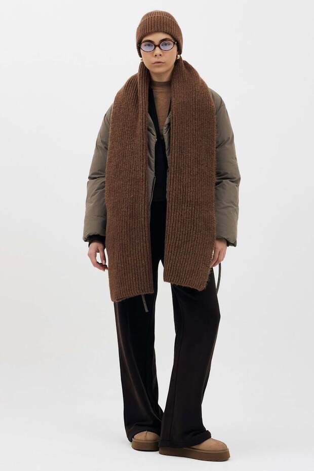 Fitilli Örme Atkı - 2