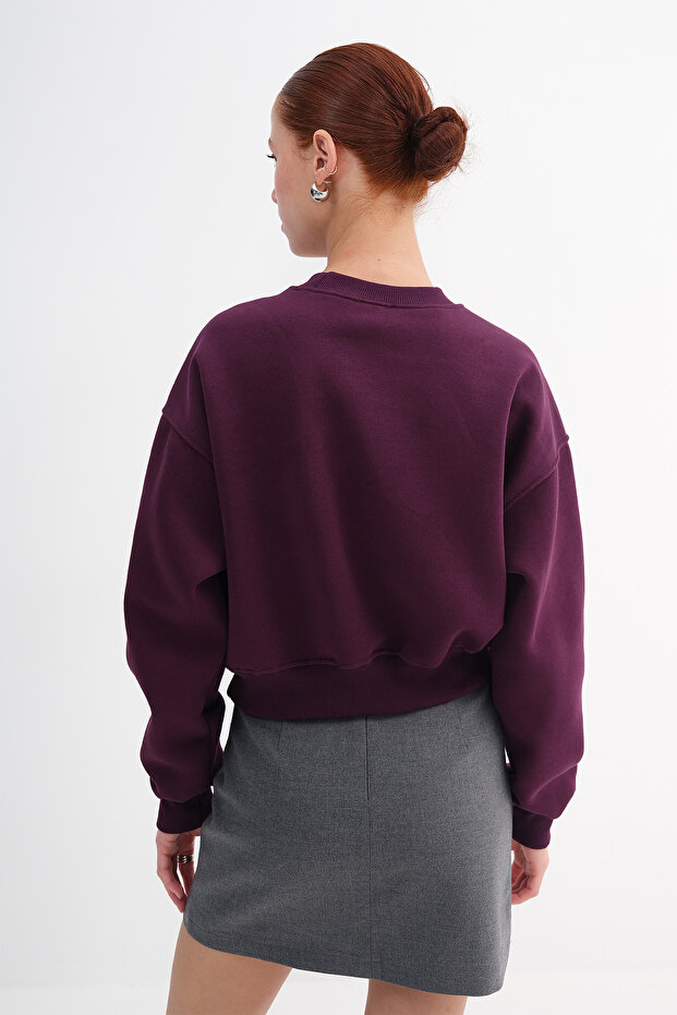 Şardonlu Basic Sweatshirt S3812-İ13 - 6