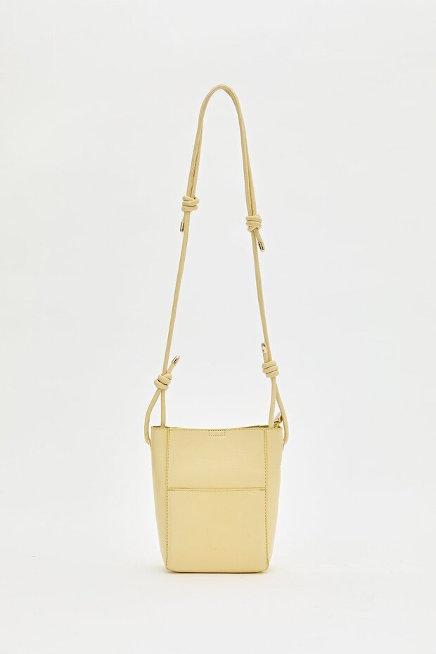 Çapraz Askılı Mini Çanta Sarı - 2