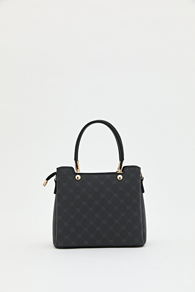 Monogram Tote Çanta Siyah - 4