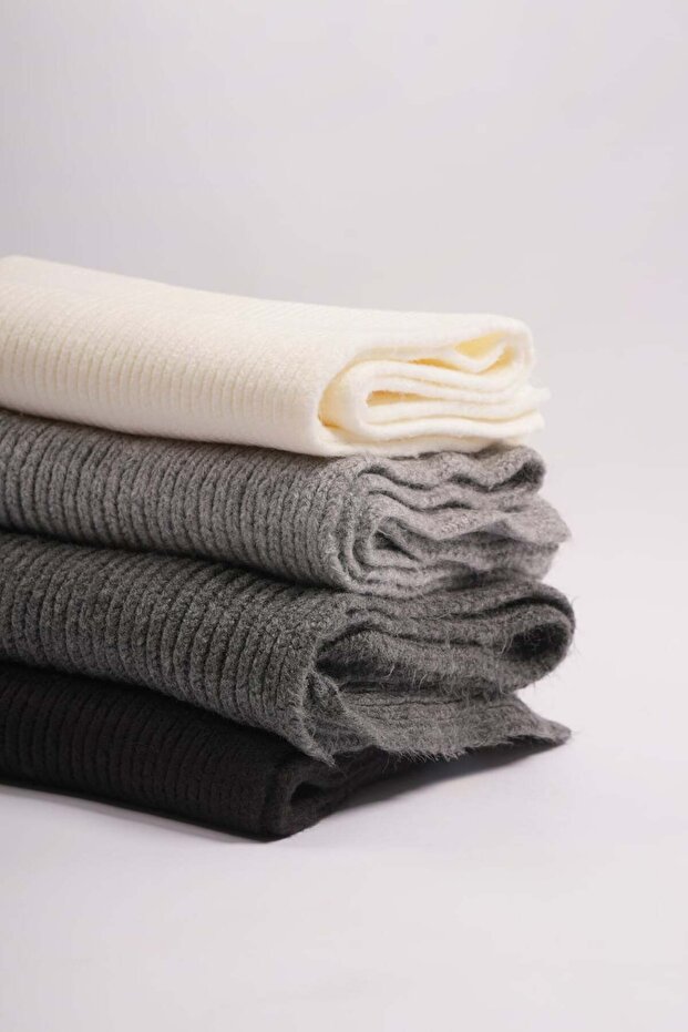 Fitilli Örme Atkı - 4