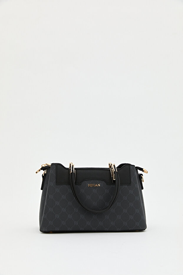 Monogram Tote Çanta Siyah - 3