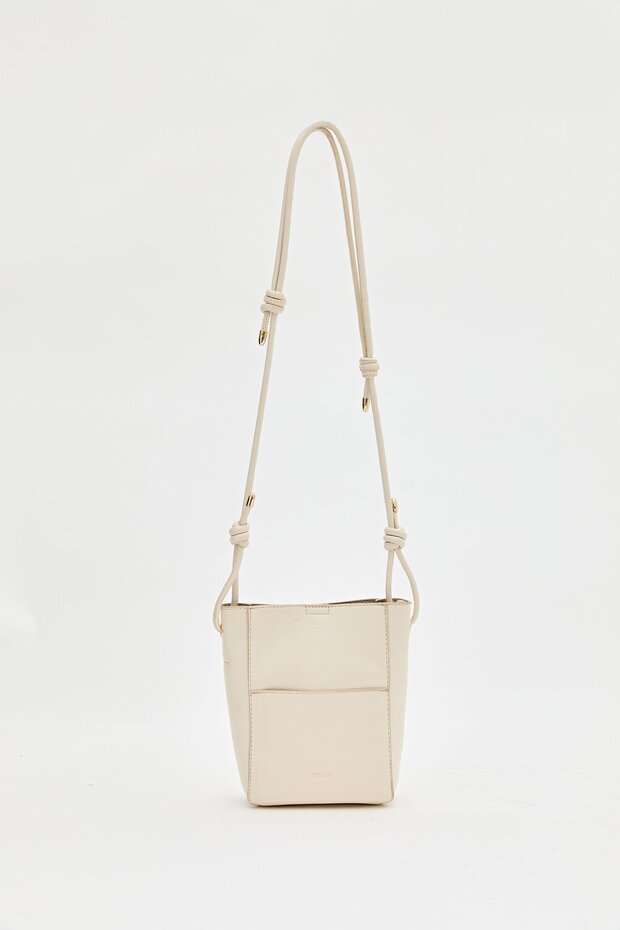 Çapraz Askılı Mini Çanta Bej - 2