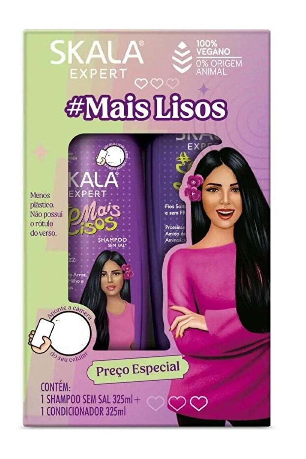 Mais Lisos Hair Shampoo And Conditioner Set 2 x 325 ML
