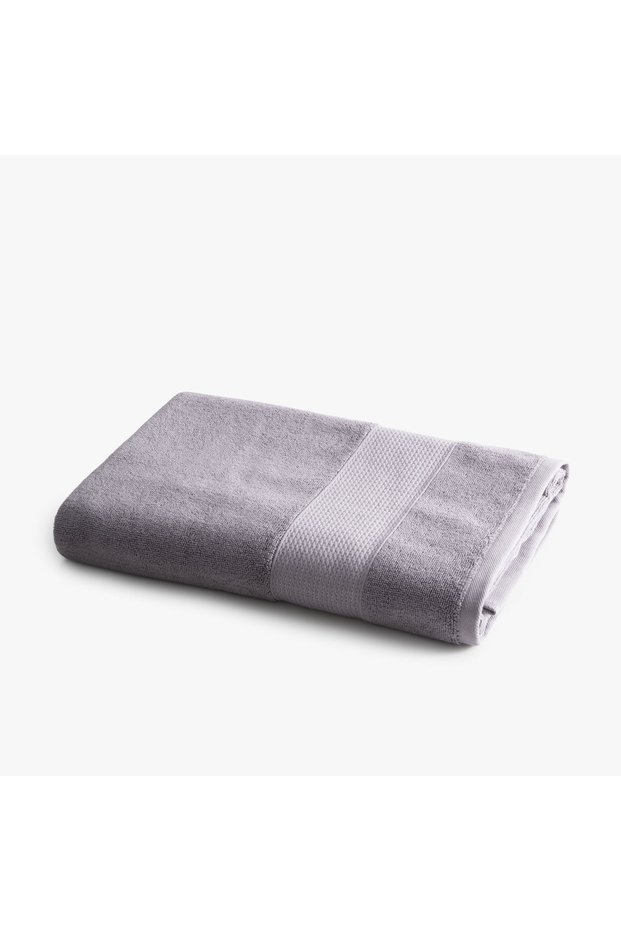 Lara Prestige Series Bath Towel with Border 80X150 Dark Gray, Oeko Tex Standard 100 Certified 100% Aegean Cotton, Woven 500 Gsm