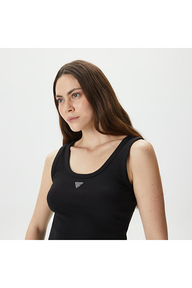 Triangle Bling Kadın Siyah Top - 4