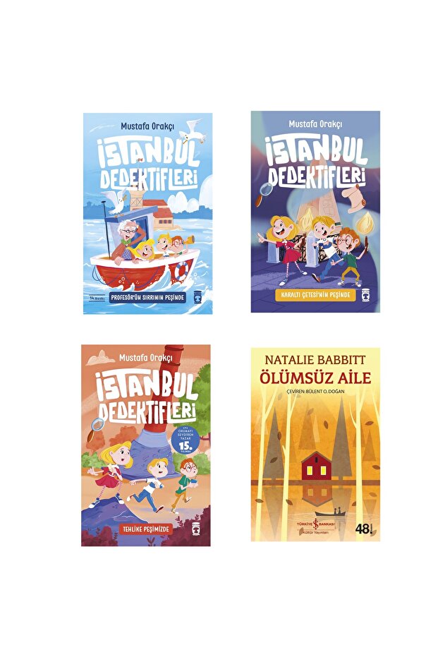 3Rd-4Th and 5Th Grade Story Novel Set İstanbul Dedektifleri 2,3,4 seri Ölümsüz Aile 4 Kitap Set