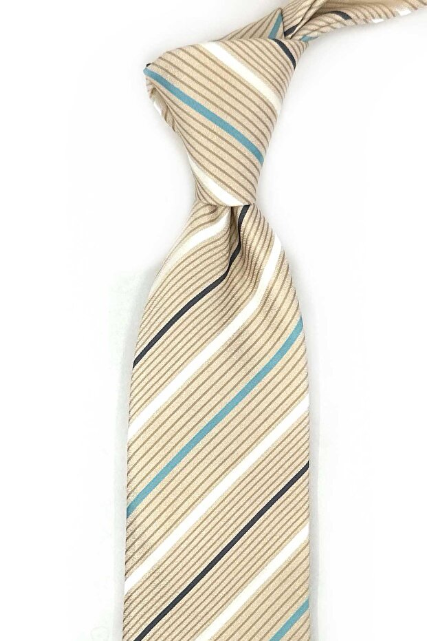Coggia Style Gold Color Italian Silk Tie Ik2083