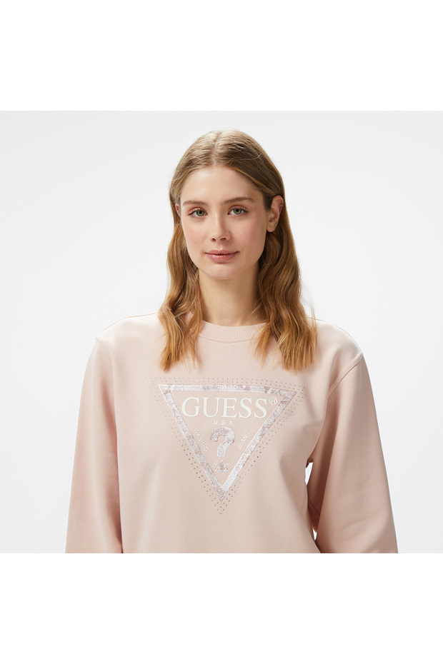 Python Candy 380 Kadın Pembe Sweatshirt - 4