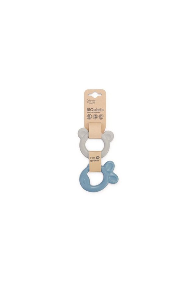 Tiny Bio Plastic Teething Ring Bear-Fish 2 pcs