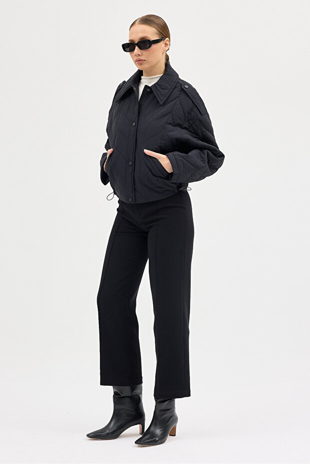 Regular Fit Lined Patterned Fully Padded Coat # 0254 - 2