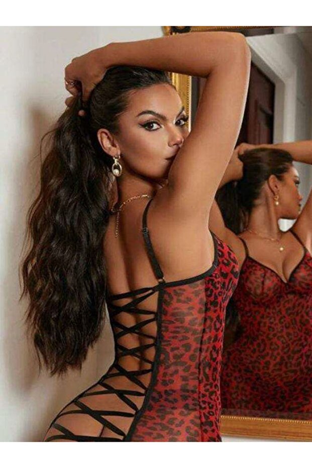 leoparlı  gecelik - 2