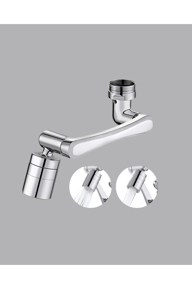 Three-Segment 1080 Degree Faucet Attachment Flexible Rotating Aerator Practical Use - 5