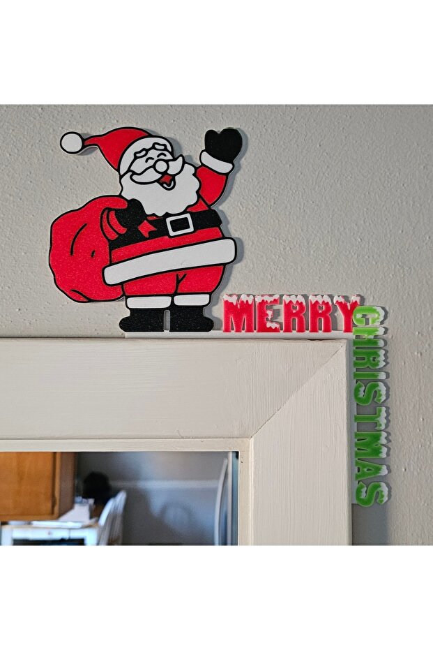 Santa Claus Happy New Year Door Corner Ornament