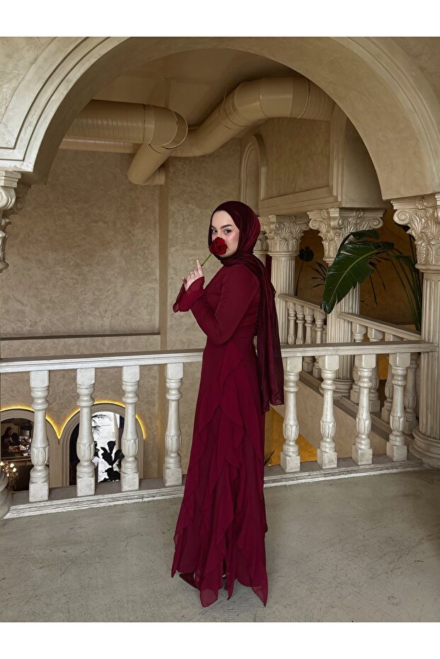 Rochie de basm vișiniu - 3