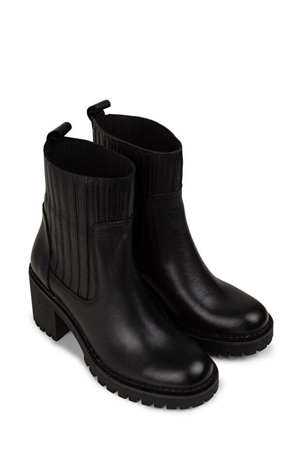 Kadın Hakiki Deri Siyah Bot - 3