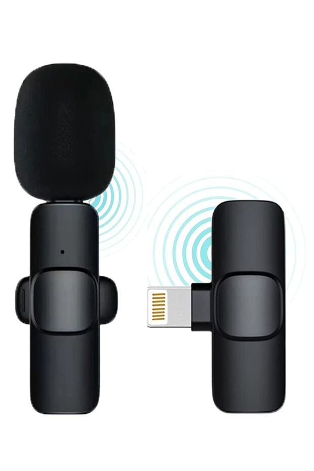 Wireless Lavalier Microphone for iPhone iPad Mini Mic for YouTube Facebook Live Stream Video Recordi