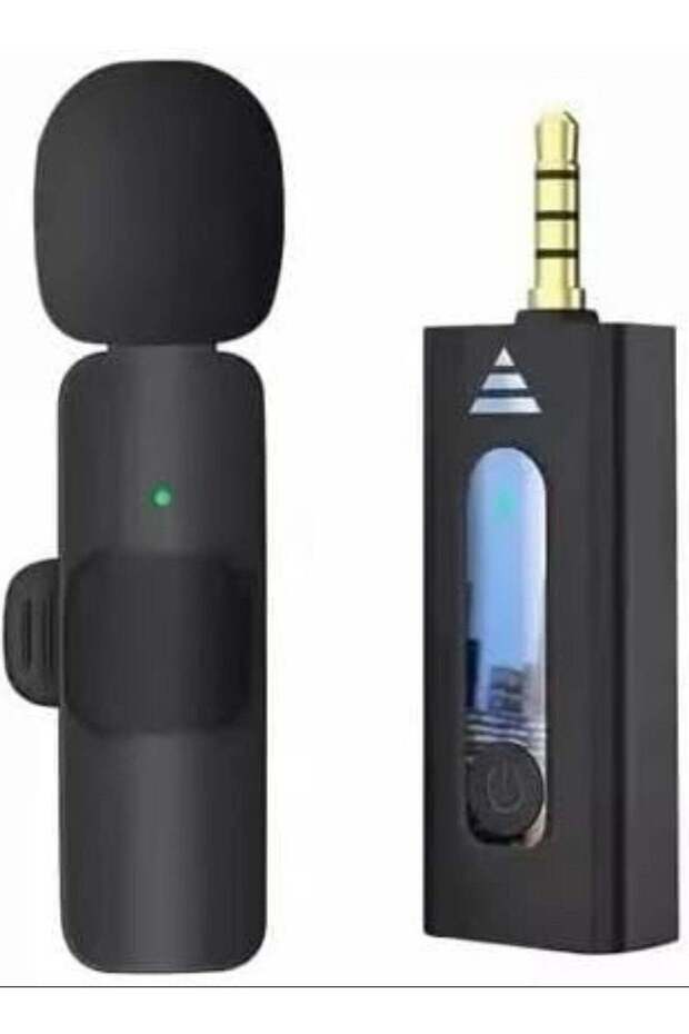 K35 Wireless Collar Microphone Lapel Lavalier Omnidirectional Mic (Black)