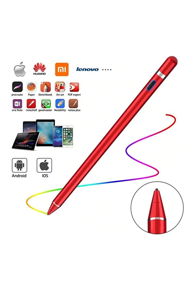 Active Stylus Pen with Palm Rejection for Precise Writing/Drawing Compatible with Apple iPad