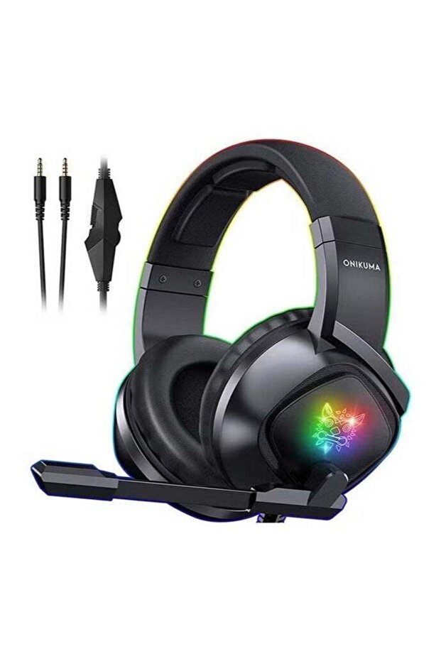 K19 Gaming Wired Headset with Noise-Canceling Microphone