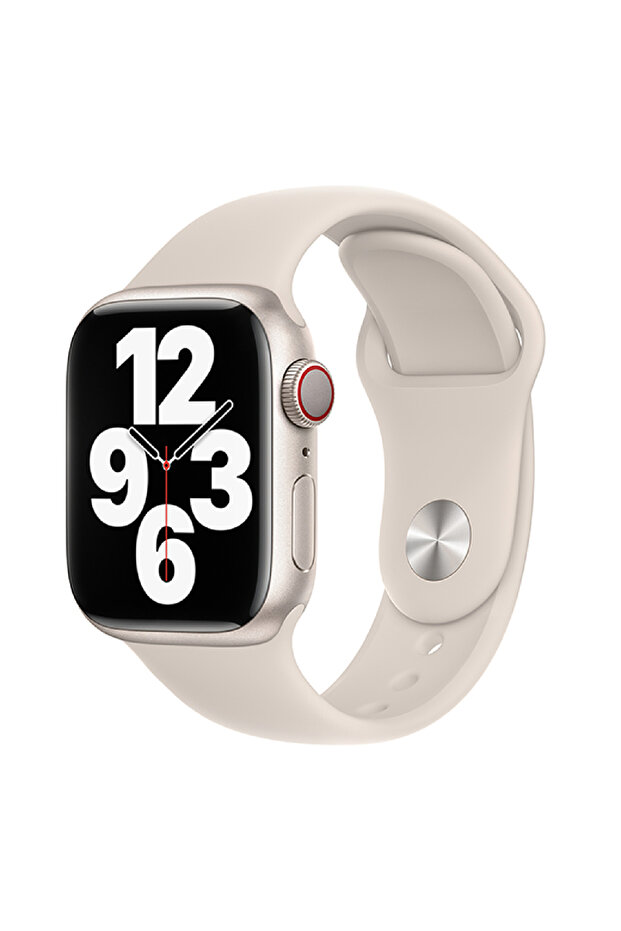 حزام من السيليكون ذو اللون الواحد متوافق مع جميع سلاسل Apple Watch 3-4-5-6-7-8-9-10-Se مقاس 42-44-45-49 ملم