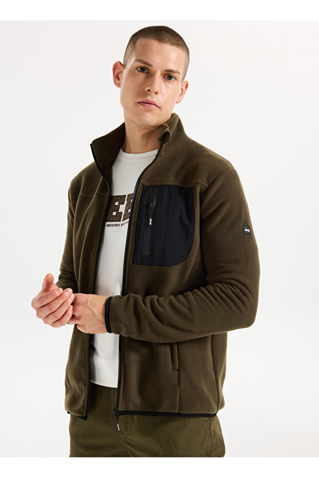 Polar Sweatshırt, M, Haki - 1