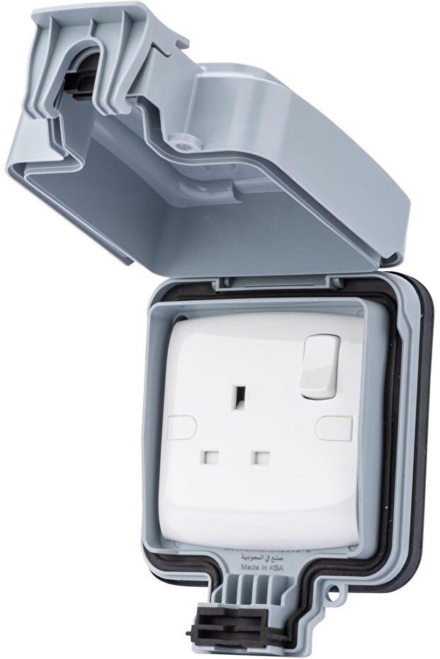 مقبس مقاوم للعوامل الجوية بقوة 13 أمبير، تصنيف IP55 - 6