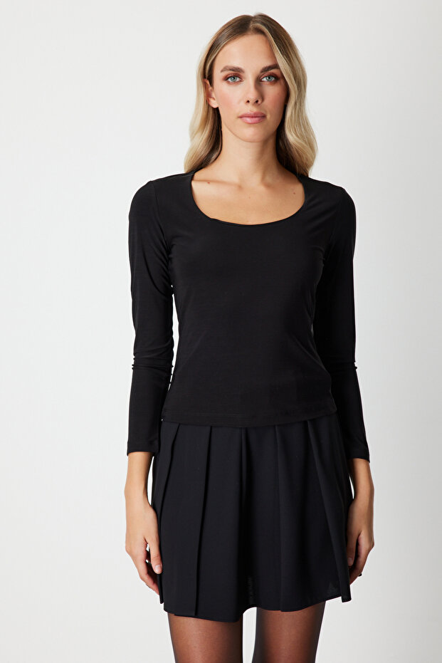 U Yaka Basic Bluz 61386 - 2