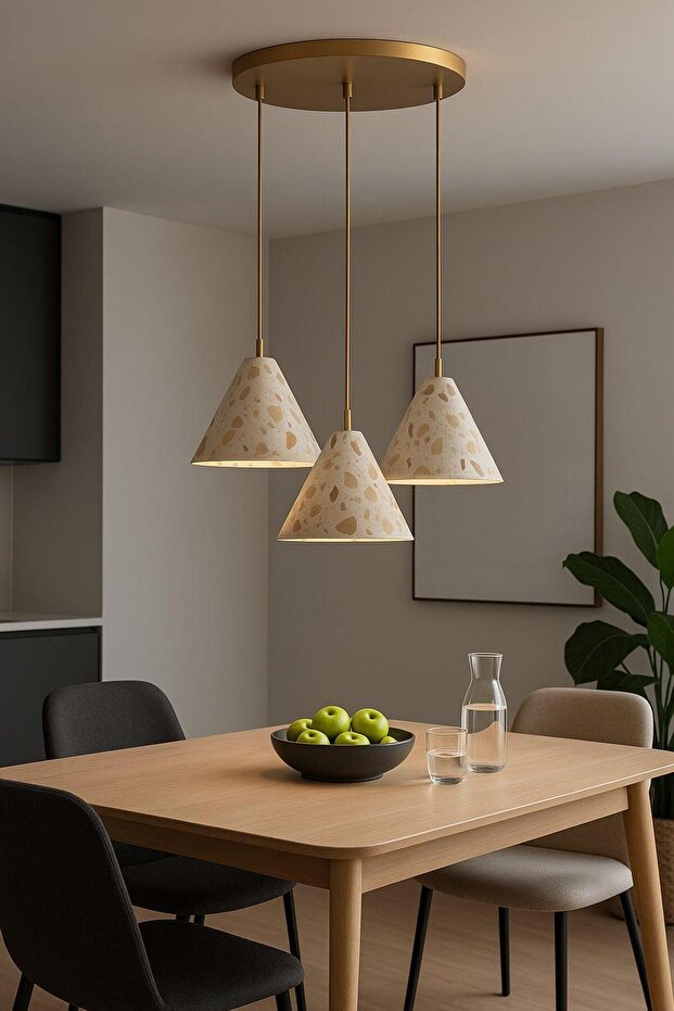 BOHEM AVİZE MOZAİK 3 LÜ 3*20 CM - 1