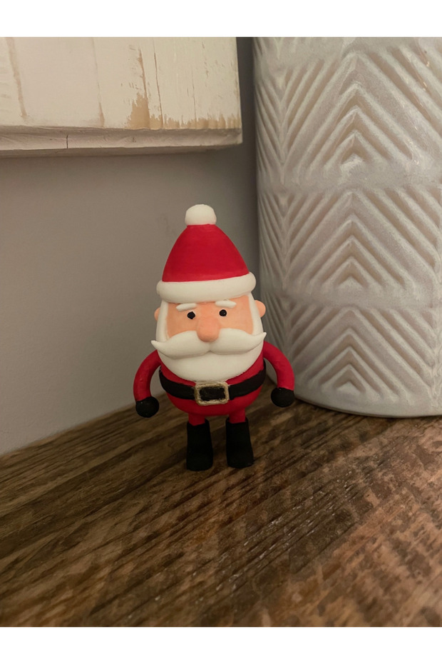Christmas Tree Hanging Ornament with Santa Claus Figure