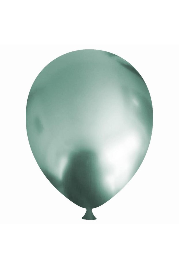 Helyuma Compatible Green Chrome Balloon Mirror Balloon 12 Inch 5 Pieces Chrome Green Balloon 12 Inch