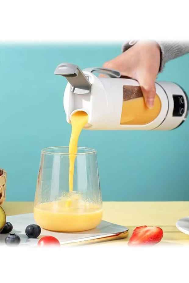 Portable Blender, USB-C Rechargeable Smoothie Maker with LED Battery Indicator – 450ml - 7