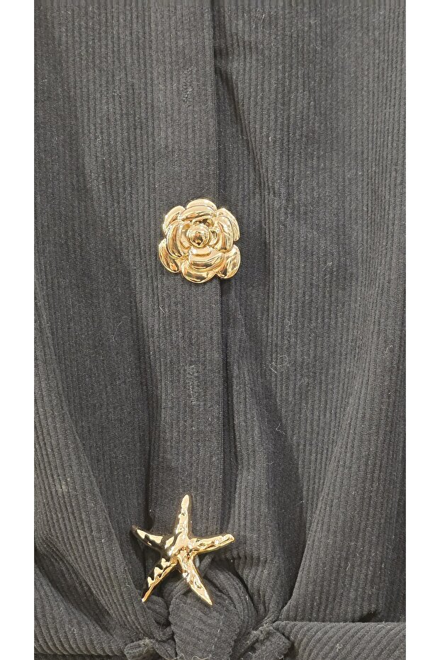 Gömlek Broş Düğmeli - 6