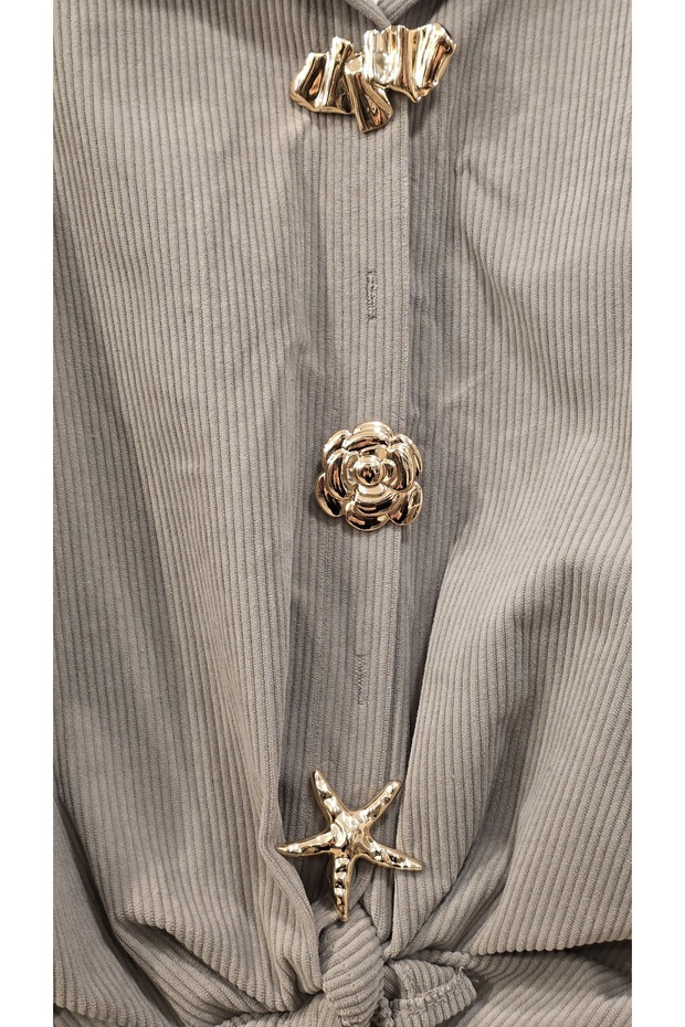 Gömlek Broş Düğmeli - 6