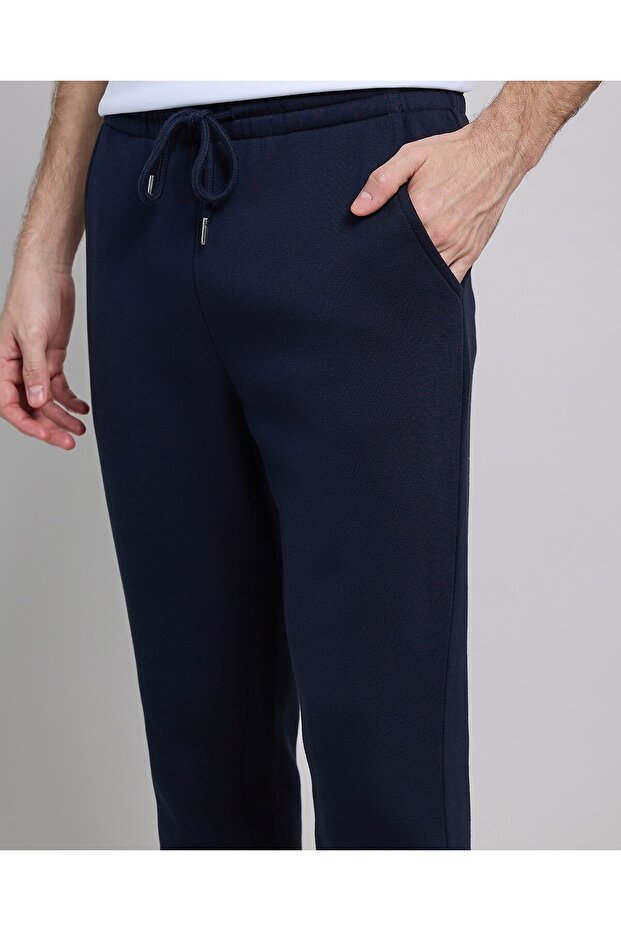 بنطال رياضي سادة مع خصر برباط - 6