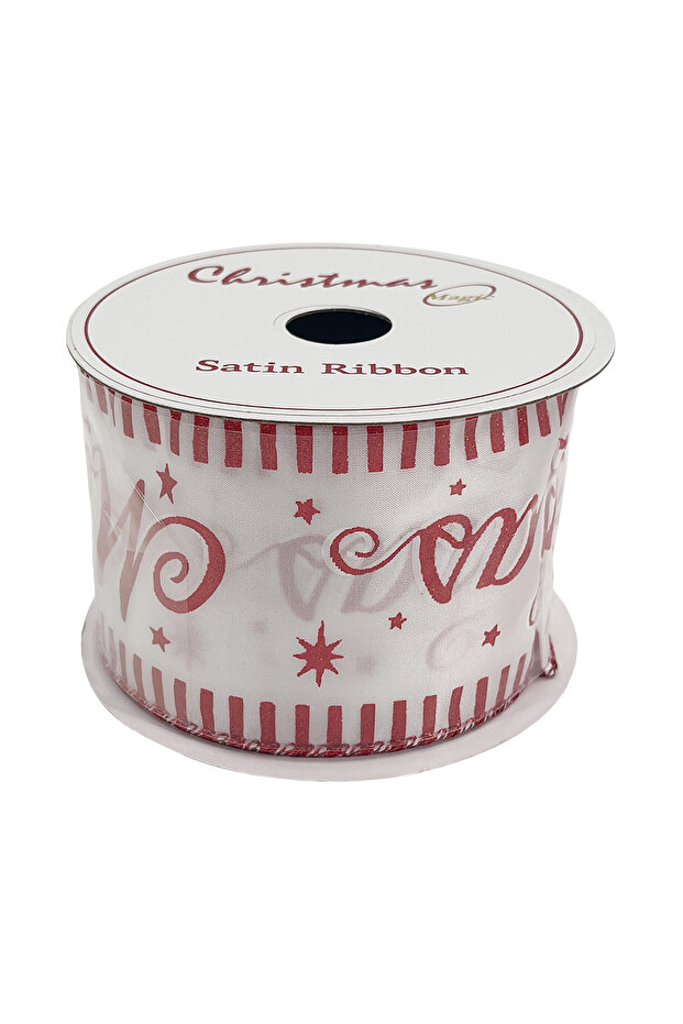 Christmas Satin Ribbon Red 6.3cmx10 yards