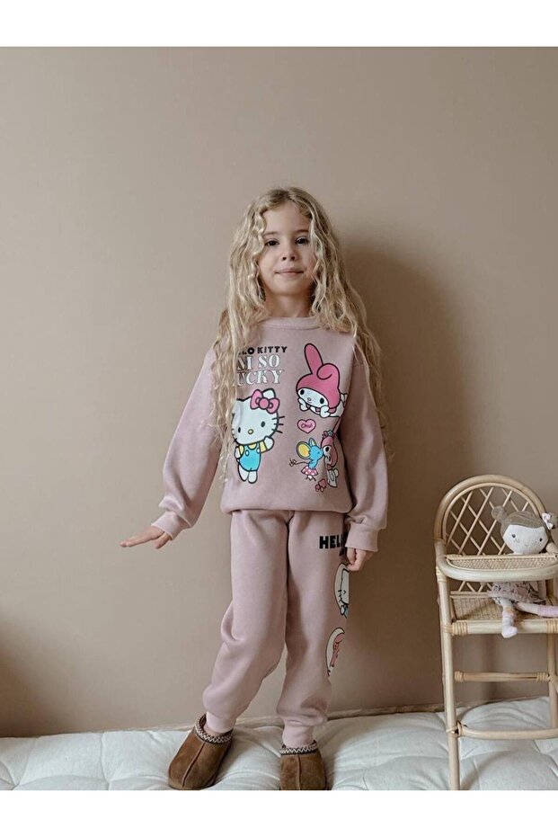 Character Patterned Girl's Suit