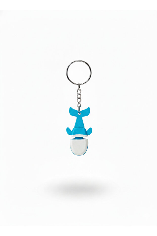 Movable Whale Keychain - 4