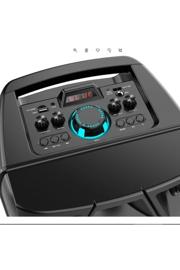 ZQS8210 Wireless Rainbow Colour Changing Party Speaker Multiple Inputs & Microphone - 4