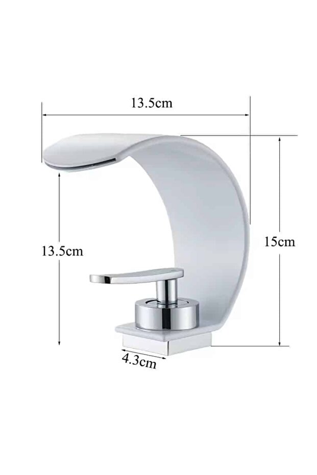 Waterfall Basin Faucet, Chrome (Code BF011C) - 6