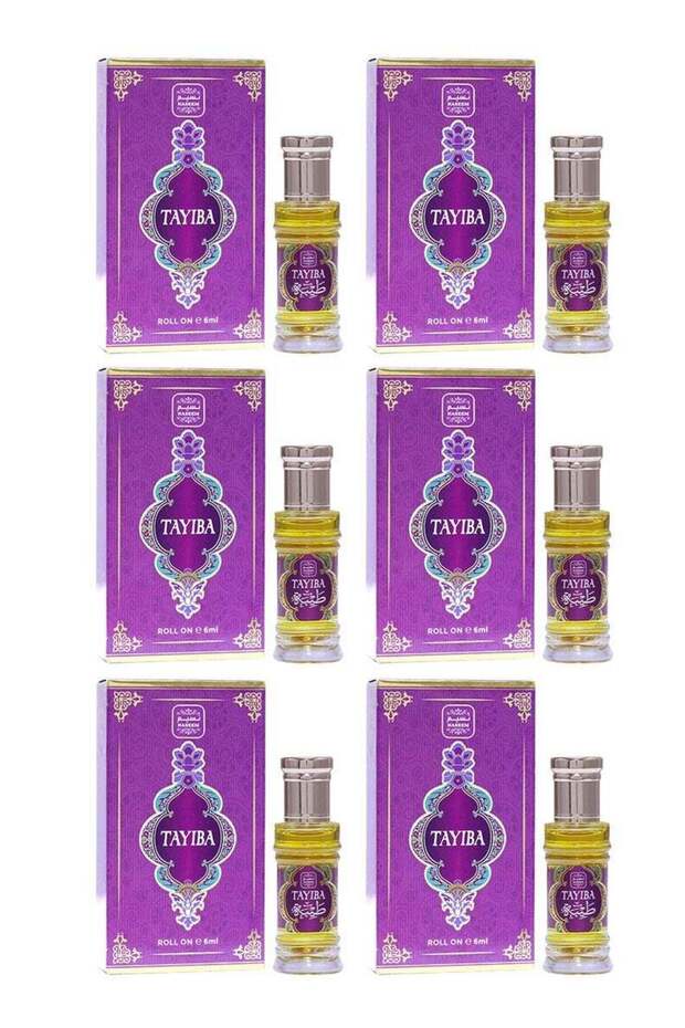 Tayiba Perfume Oil Roll-On for Women - 6ml (Pack of 6)