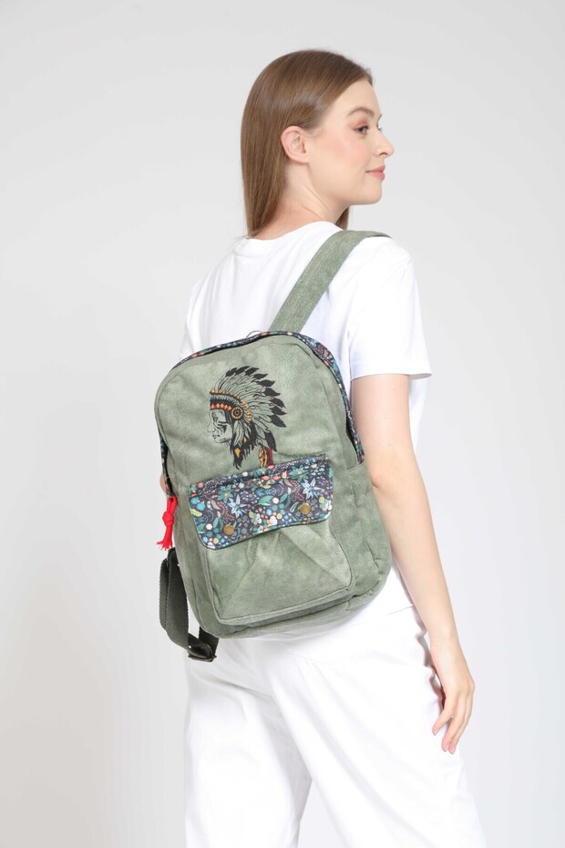 Native American Embroidered Ethnic Authentic Bohemian Daily Travel Backpack