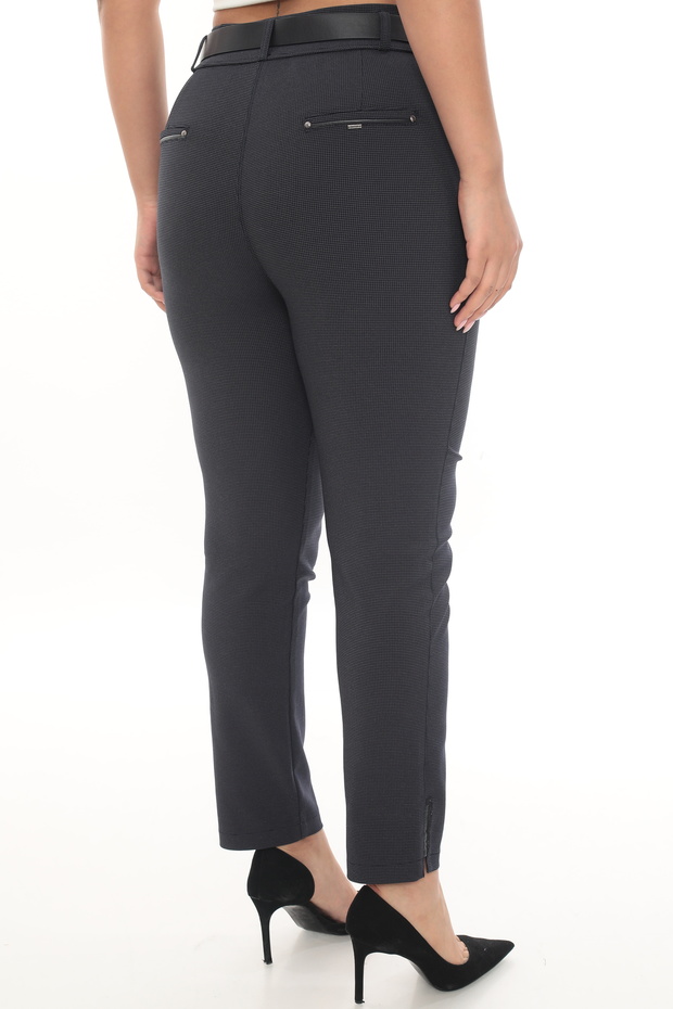 بنطلون بيتي مربعات كبير الحجم - 4