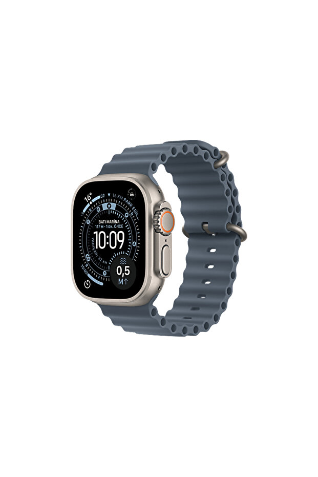 Watch Ultra 3 GPS + Cellular 49mm Natural Titanium Case with Anchor Blue Ocean Band MEWH4TU